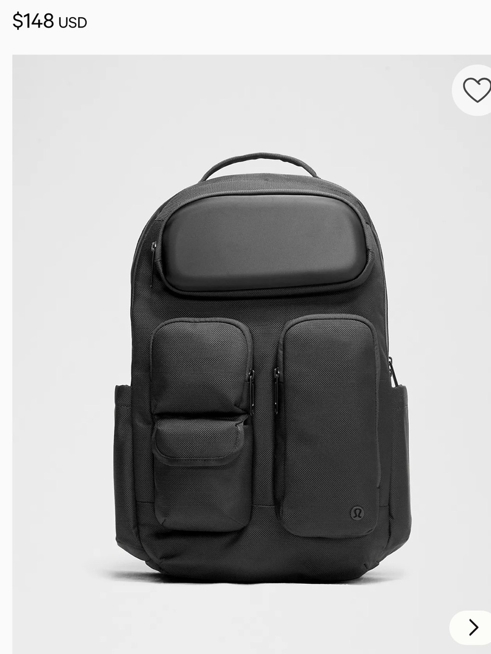 Nwt lululemon athletica Black and Graphite Grey  Backpack